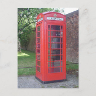 England telefonkiosk vykort