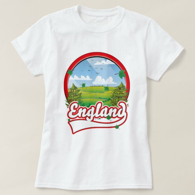 England Travel logotyp T Shirt (Design framsida)