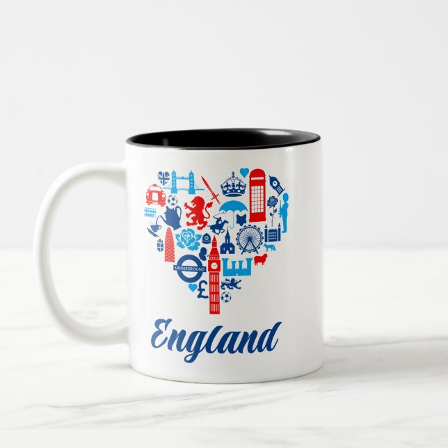 England Två-Tonad Mugg (Vänster)
