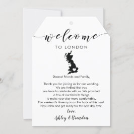 England UK Bröllop Welcome Märkre, Brev Itinerary