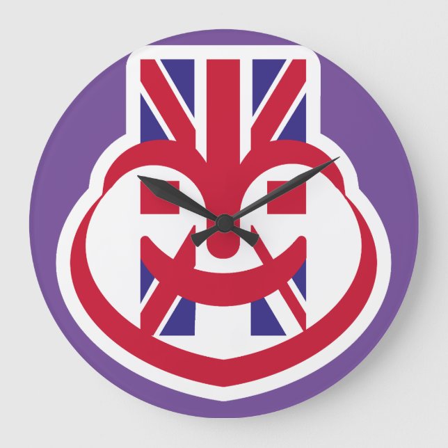 ENGLAND UK FACE HEART BY MASANSER STOR KLOCKA (Framsida)