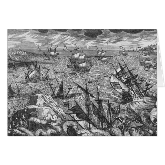 England underbara storm hälsningskort (Framsidan Horizontal)