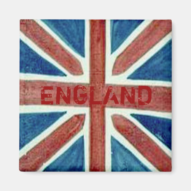 England Union Jack Flagga Magnet (Framsidan)