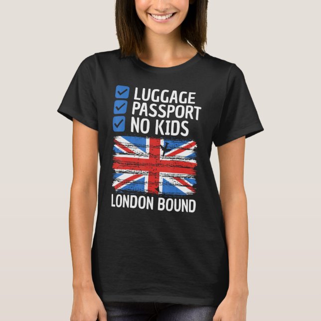 England United Kingdom UK Travel Vacation Outfit T T Shirt (Framsida)