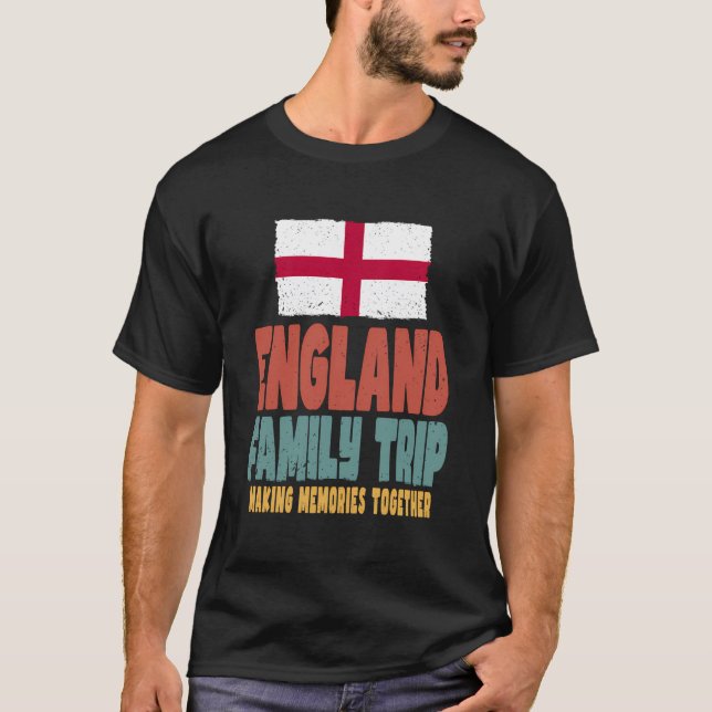 England Vacation Resa Helgdag England Family Resa T Shirt (Framsida)