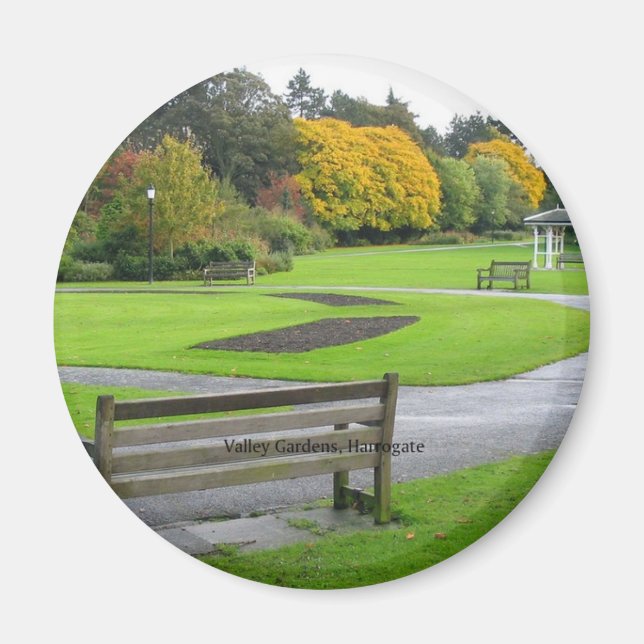 ENGLAND: Valley Gardens Park, Harrogate Magnet (Framsidan)