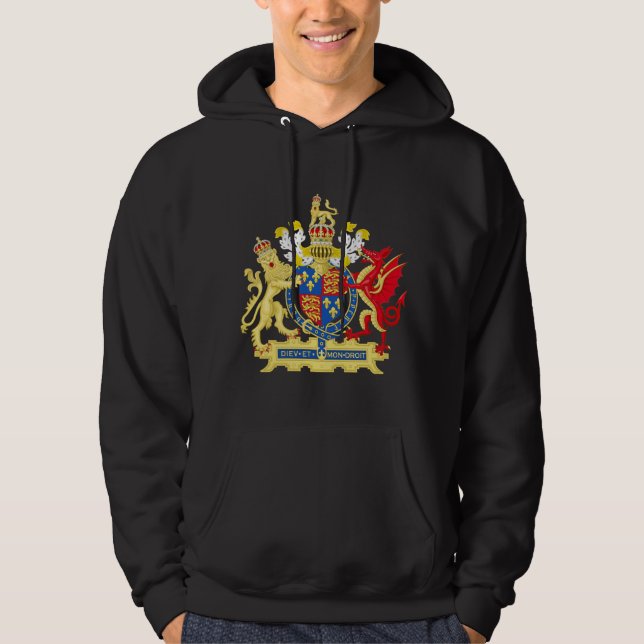 England vapensköld hoodie (Framsida)