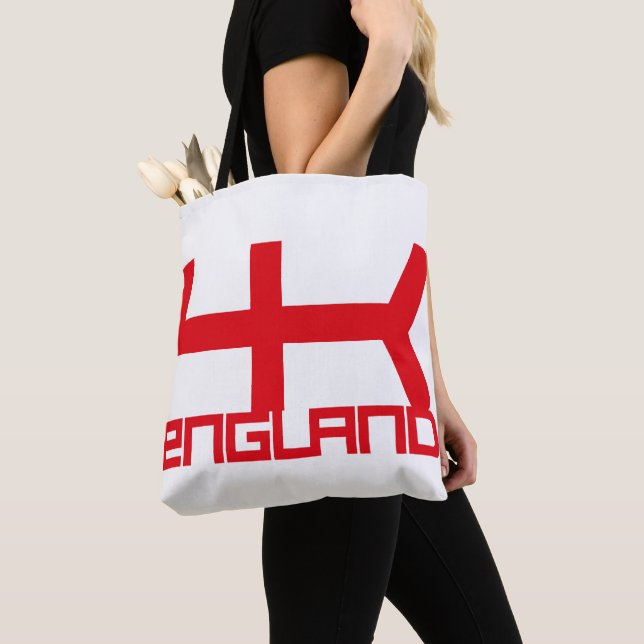 ENGLAND VER UK FLAG TEXT BY MASANSER PIXELAT TYGKASSE (Närbild)
