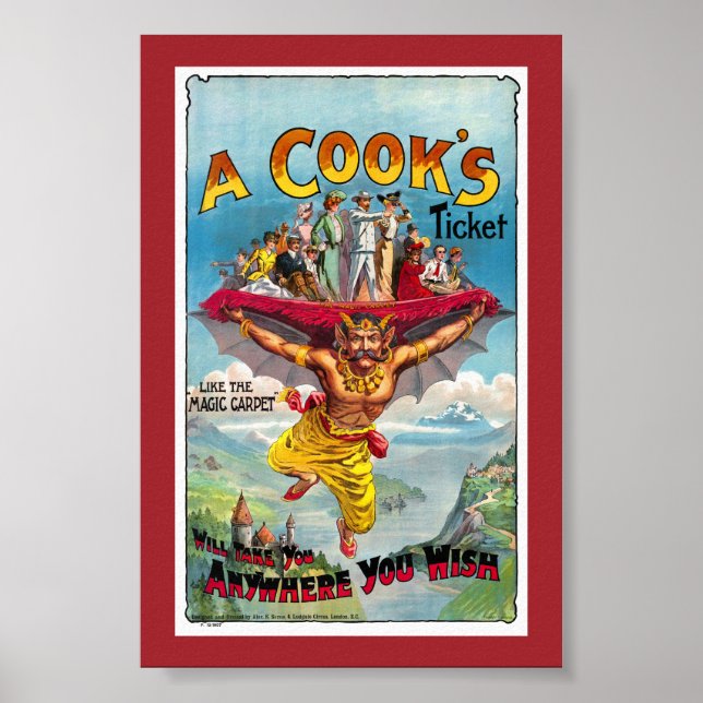 England Vintage Cirkusaffisch Restaurering Poster (Framsidan)