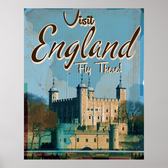 England Vintage reseaffisch Poster (Framsidan)