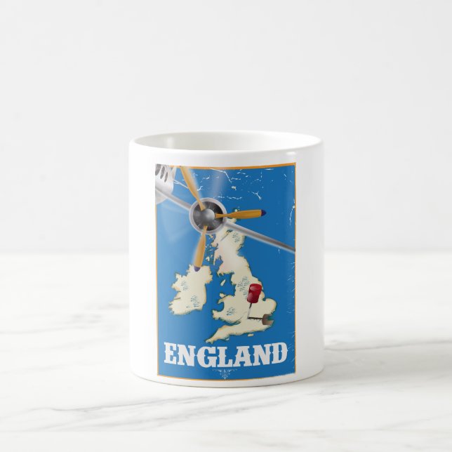 England vintage resemålning affisch. kaffemugg (Center)