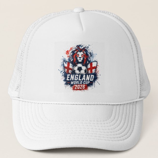 England VM 2026 Lejon Fotboll Lastbilschaufförshat Keps (Framsida)