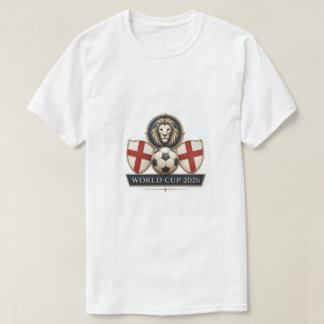 England VM 2026 Lejon Fotboll T-ShirtT-Shirt T Shirt