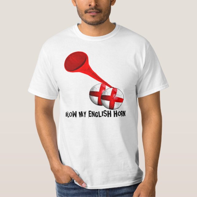 England Vuvuzela T Shirt (Framsida)