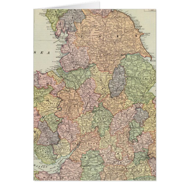 England, Wales 2 Hälsningskort (Framsidan)