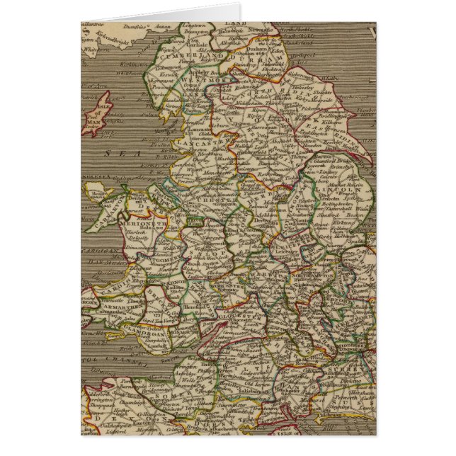 England, Wales 2 Hälsningskort (Framsidan)