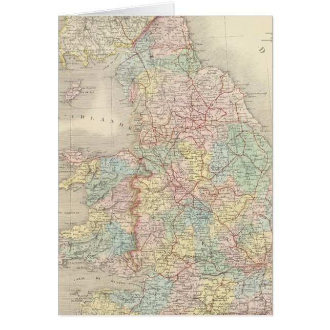 England, Wales 3 Hälsningskort (Framsidan)