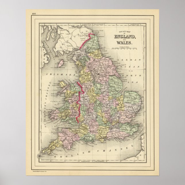 England, Wales 3 Poster (Framsidan)