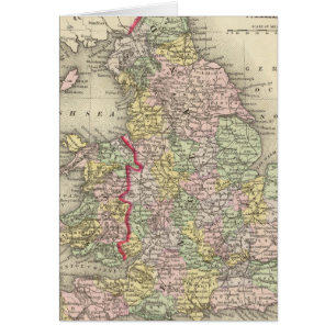 England, Wales 4 Hälsningskort