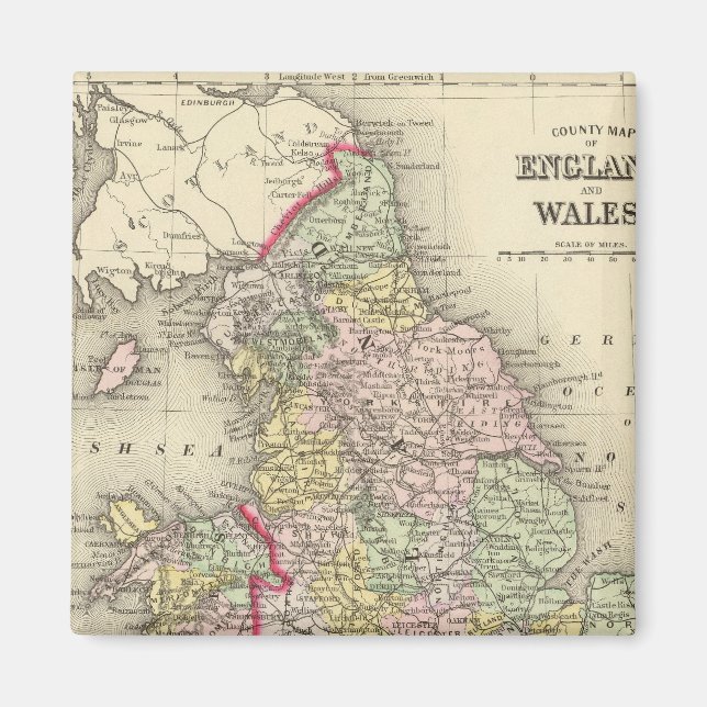 England, Wales 4 Magnet (Framsidan)