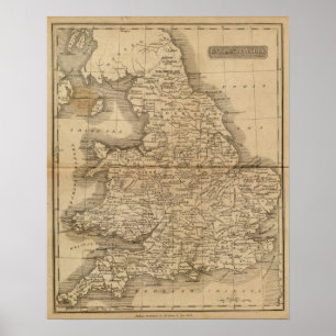 England Wales 4 Poster