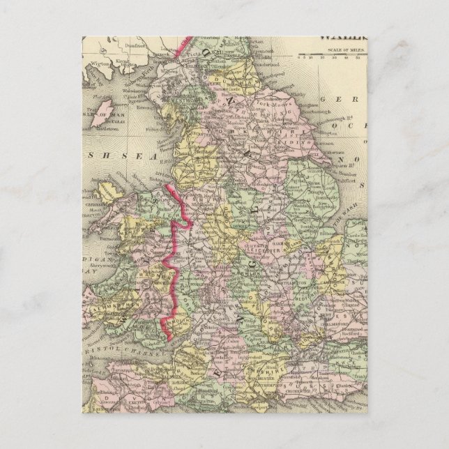 England, Wales 4 Vykort (Framsida)