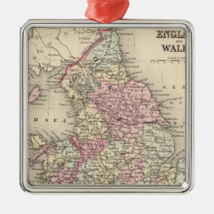 England Wales 5 Julgransprydnad Metall