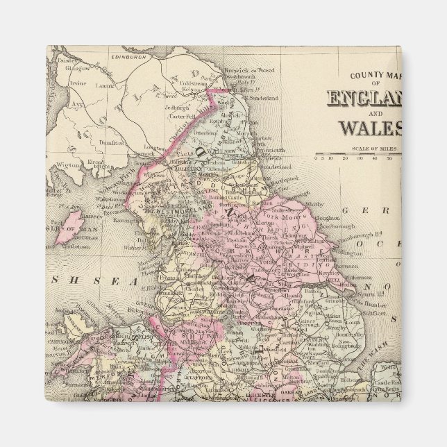 England, Wales 5 Magnet (Framsidan)