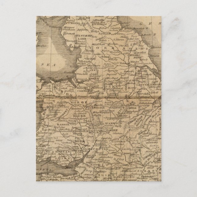 England, Wales 5 Vykort (Framsida)