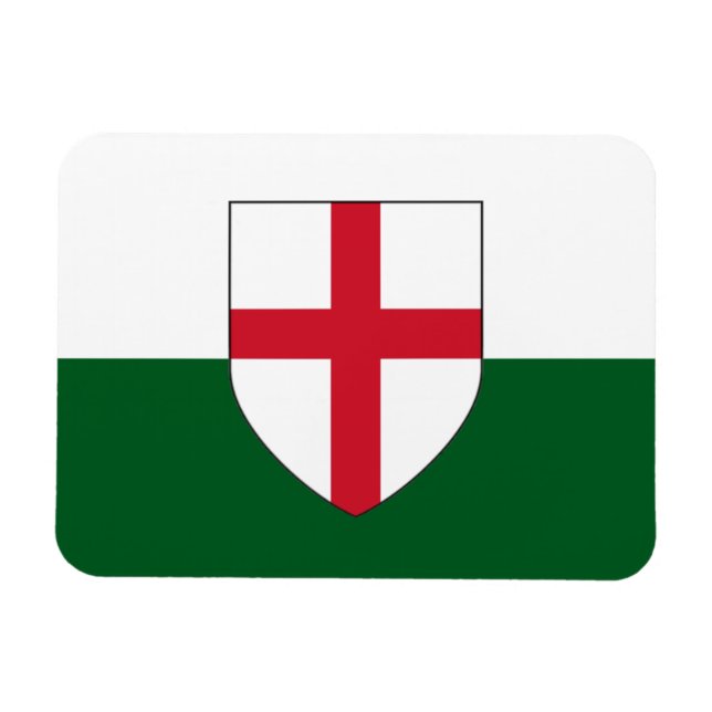 England & Wales Flagga Magnet - Shield på Färg (Horisontell)