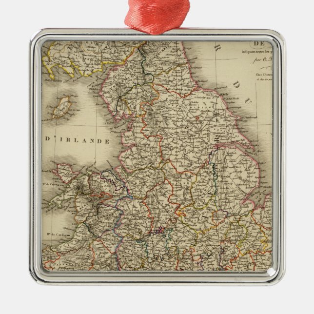 England Wales Julgransprydnad Metall (Framsidan)