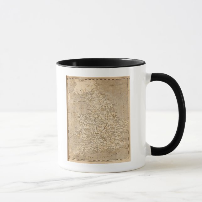 England, Wales Karta av Arrowsmith Mugg (Höger)