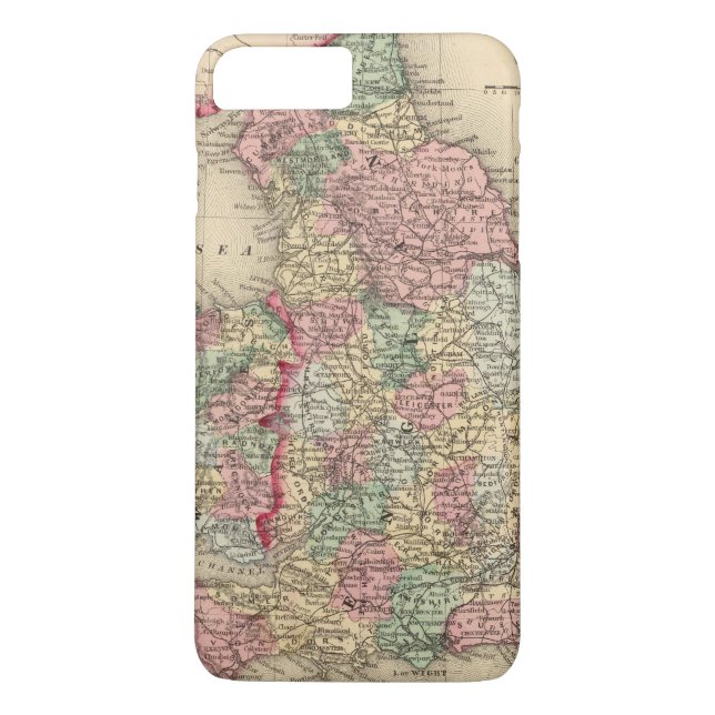 England Wales karta av Mitchell Case-Mate iPhone Skal (Baksida)