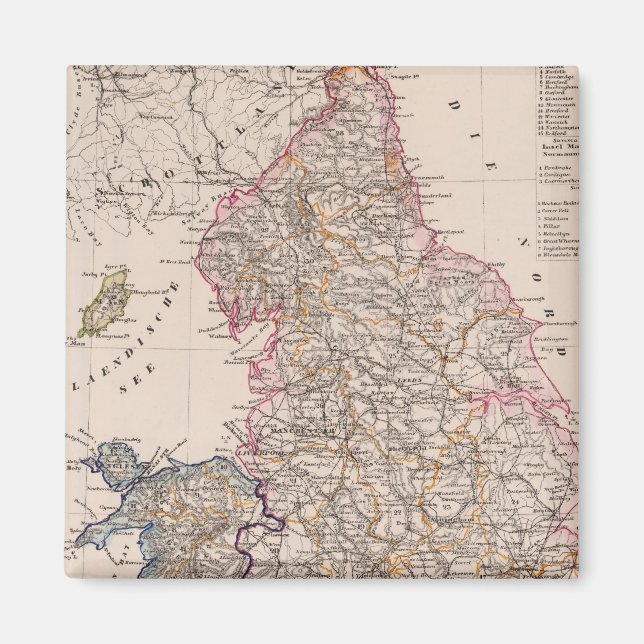 England, Wales Magnet (Framsidan)