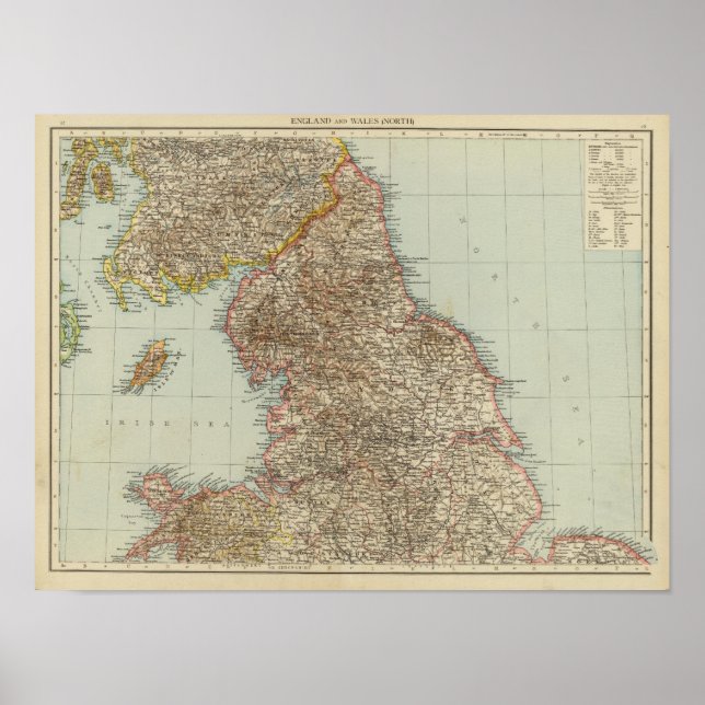 England, Wales, N Poster (Framsidan)