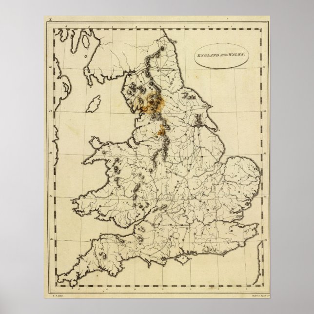 England, Wales, översikt Poster (Framsidan)