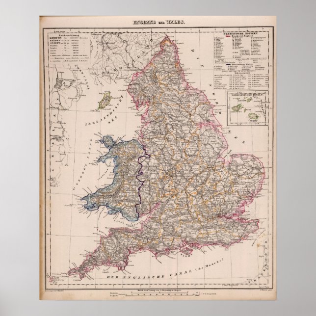 England, Wales Poster (Framsidan)