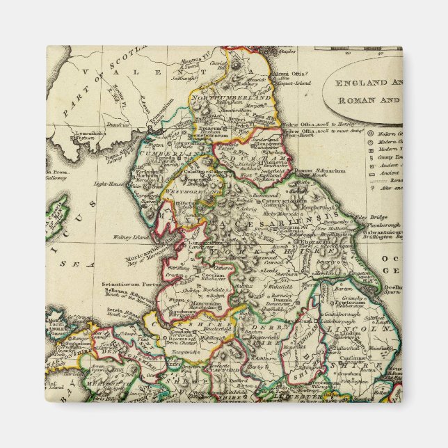 England, Wales, Roman, modern Magnet (Framsidan)