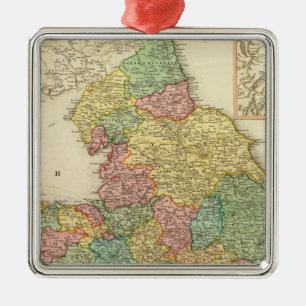 England, Wales, Skottland Julgransprydnad Metall