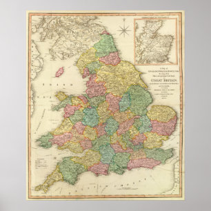 England Wales, Skottland Poster