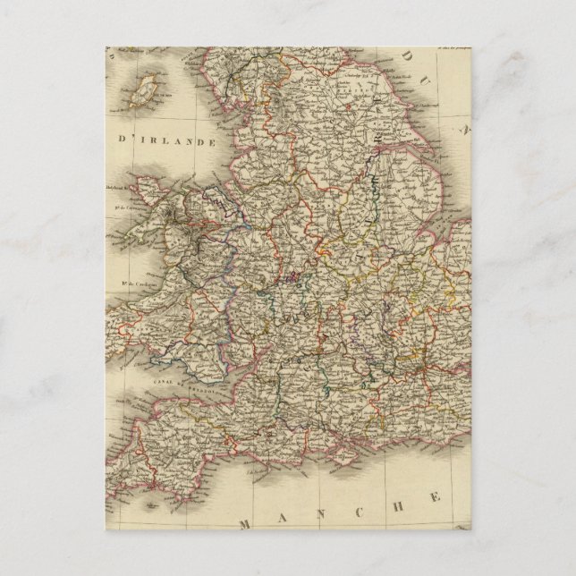 England, Wales Vykort (Framsida)