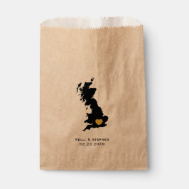 England Wedding Favor Treat Sacks, Karta Gift Bags