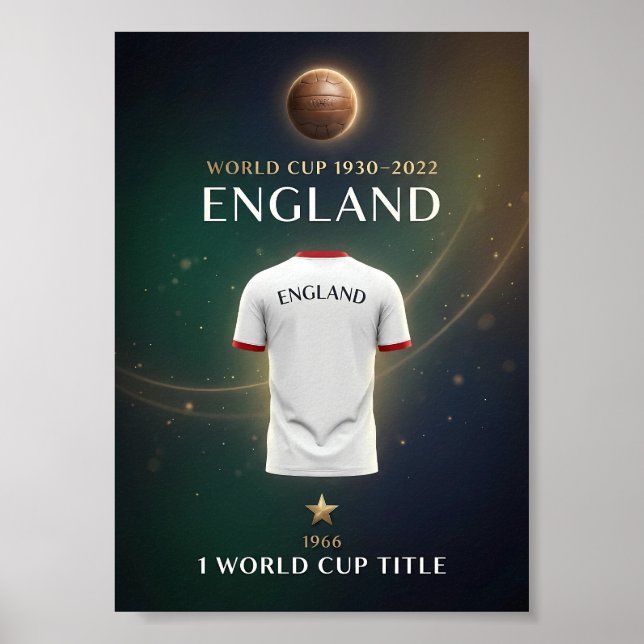 England World Cup Champions Poster | 1966 Victory (Framsidan)