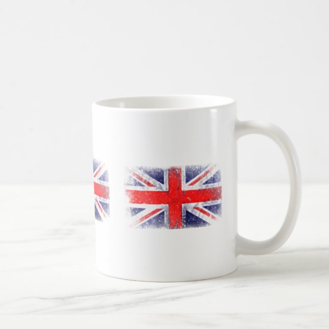 Englands blå och röda flagga kaffemugg (Höger)