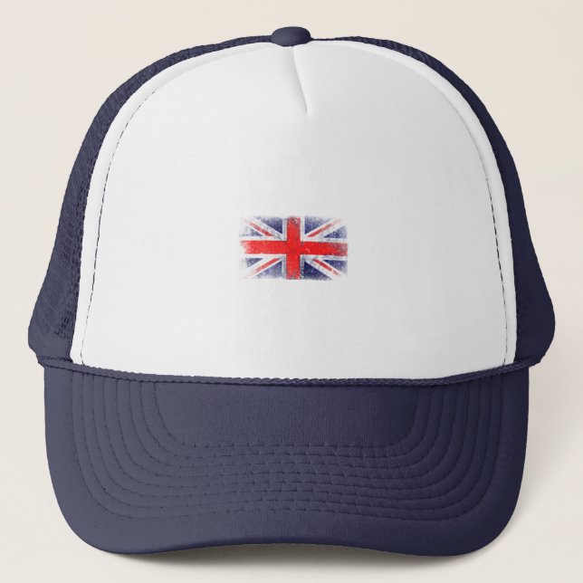 Englands blå och röda flagga truckerkeps (Framsida)