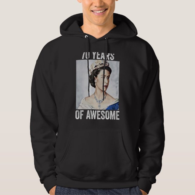 Englands drottning 70 år av Glory Hoodie (Framsida)