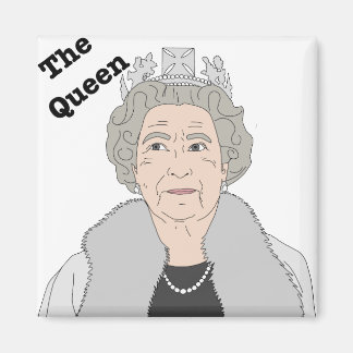 Englands drottning Elizabeth II Englands kungliga  Magnet
