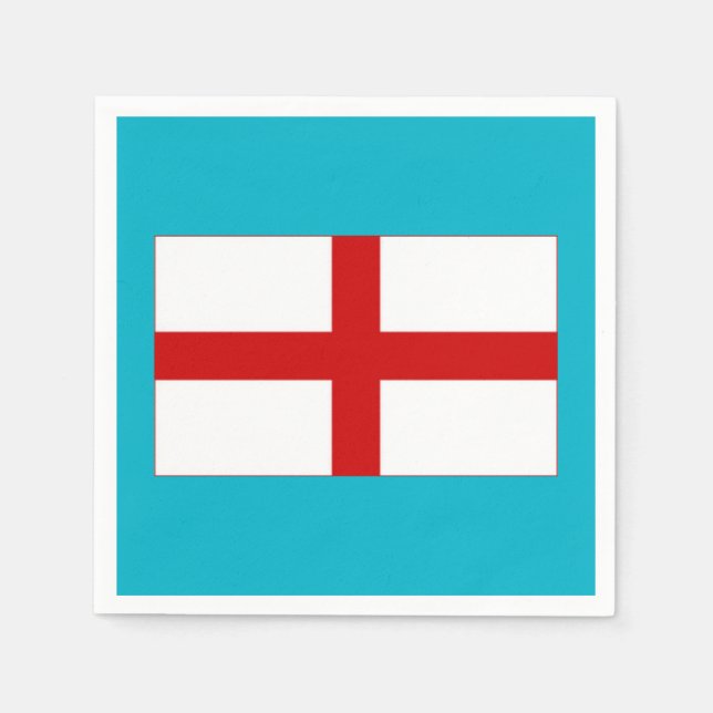Englands flag dukar pappersservett (Framsidan)