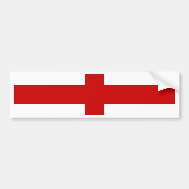 Englands flagga bildekal (Framsidan)