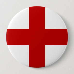 Englands flagga eller Sankt Georgskorset Knapp
